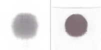 Side-by-side spiral fly-around comparing NeRF and TensoRF novel-view renders of the same scene